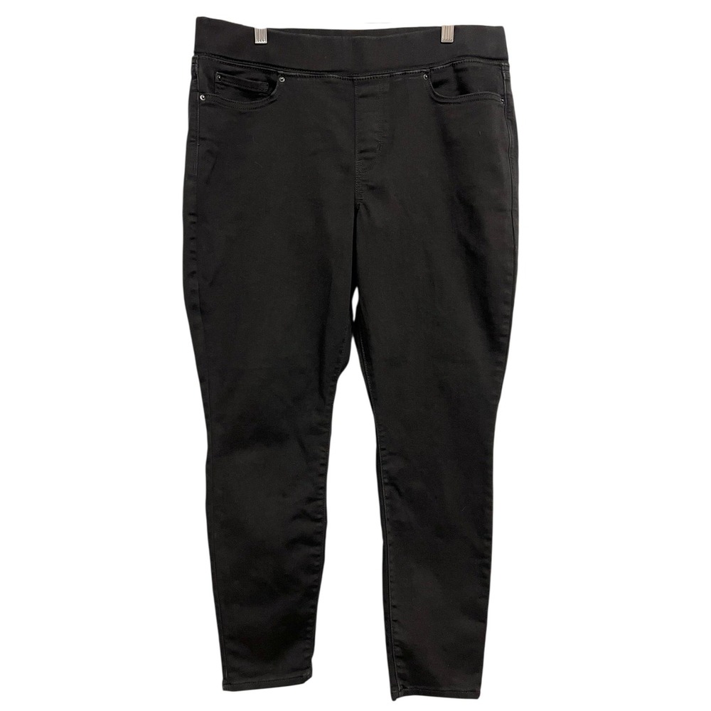 Signature‎ Levi Strauss Totally Shaping Pull-On Skinny Jeans Womens 14S Black